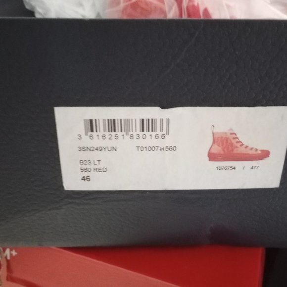 Christian Dior b23 red men's size 12 - Picture 4 of 10